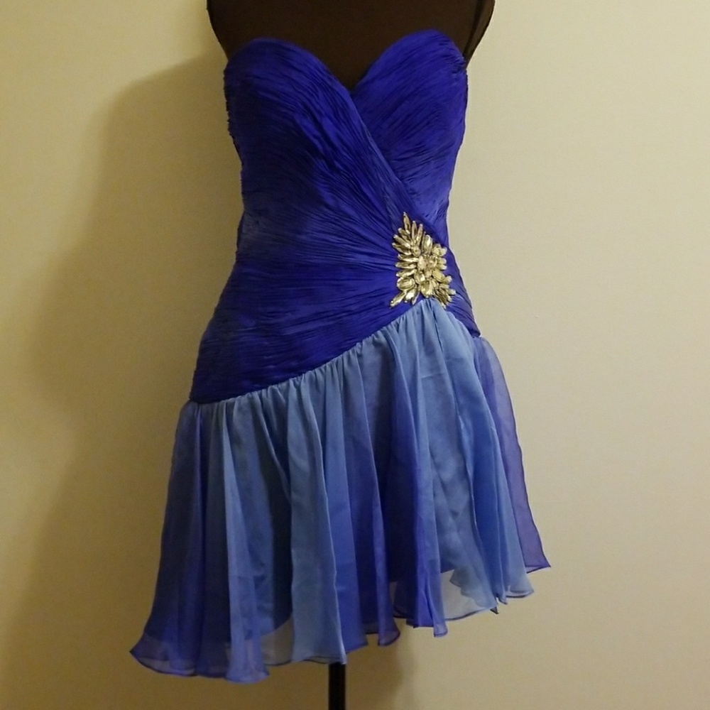 Sherri Hill Short Strapless Cocktail/ Formal Dress